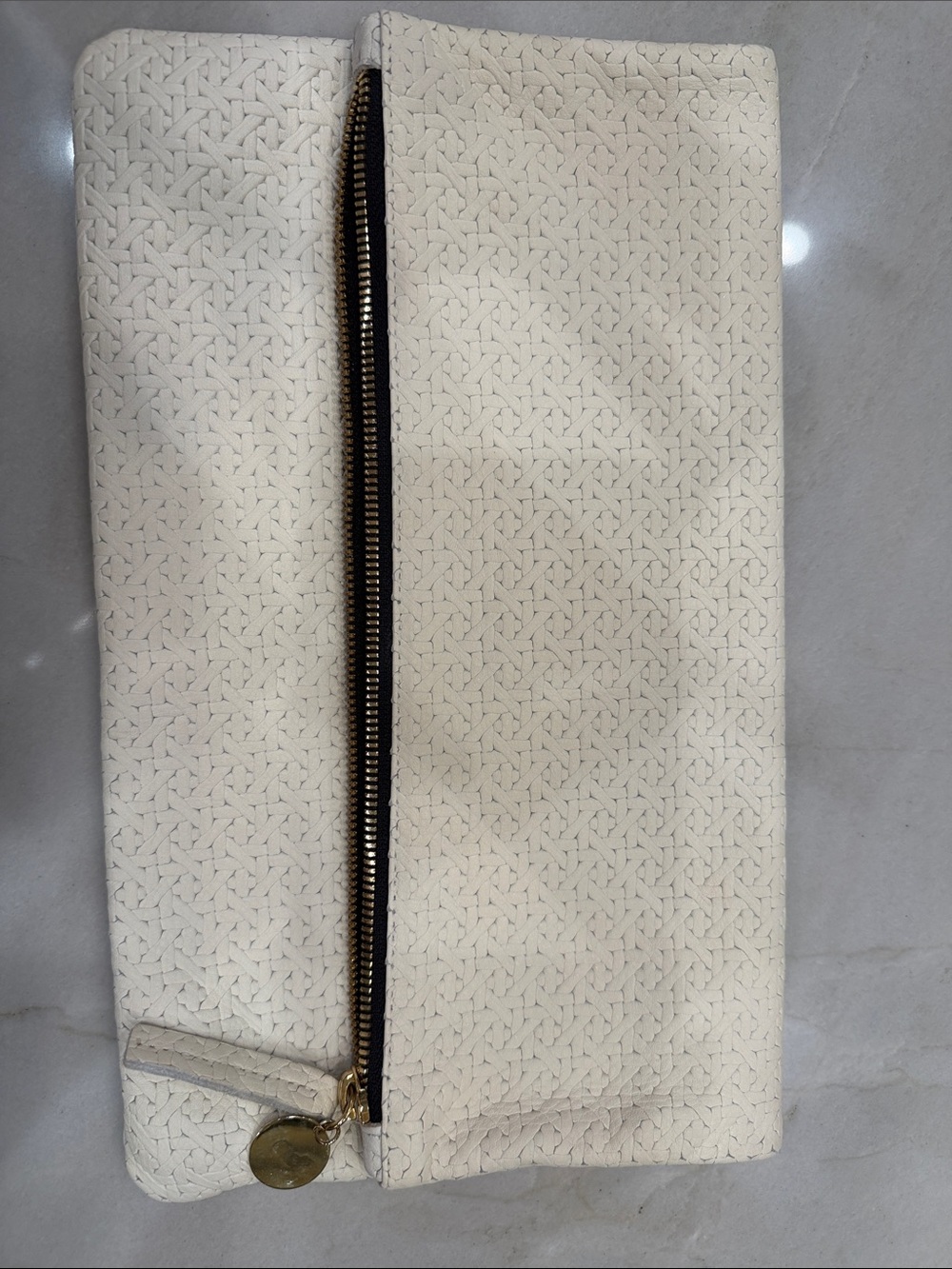 Preowned like new! Clare V foldover zip clutch. No stains